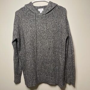 Old Navy Charcoal Knit Hoodie - Medium